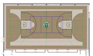 Tloris dvorane - črte